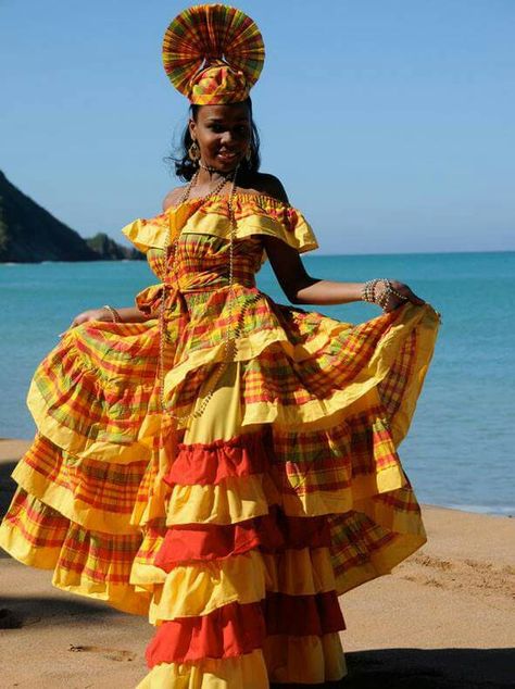 Magnifique Carribean Clothing, Creole Dress, Afrika Dress, Jamaica Dress, Jamaican Dress, Carnival Caribbean, Haitian Clothing, Caribbean Dress, Jamaican Clothing