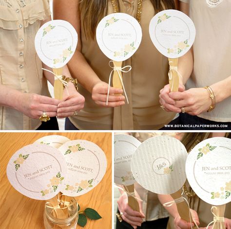 Print your wedding fan favors on seeded paper for an eco-friendly favor! Fans can be planted to grow wild flowers. Wedding Paper Fans, Personalized Wedding Fans, Paper Fans Wedding, Fan Template, Fan Wedding Favors, Food Counter, Fan Favors, Seeded Paper, Wedding Fan