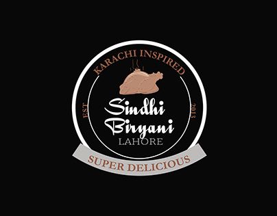 Sindhi Biryani, Retro Logo Design, Food Logo, Vintage Logo Design, Branding Logo Design, Logo Food, Retro Logo, Biryani, Graphic Design Branding