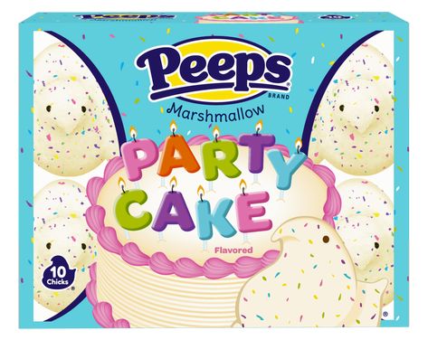 Peeps Party, Peeps Flavors, Peeps Marshmallow, Peeps Cake, Flavored Marshmallows, Inside Cake, Gf Food, Marshmallow Peeps, Cotton Candy Flavoring