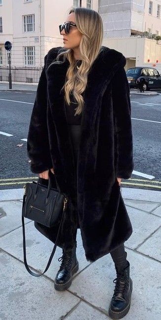 fall outfits, winter outfits, fashion inspo, back to school outfits, classy outfits, old money style, old money outfits, old money aesthetic, fall aesthetic, fall 2023 fashion trends, coats for women, coat outfit, fur coat aesthetic, fur coat outfit, fur coat fashion, fur coats women, faux fur coat outfit, faux fur jacket outfit, russian aesthetic, slavic aesthetic, winter 2023 fashion trends, black fur coat, faux fur coat, black faux fur coat, black fur coat outfit, oversized fur coat Black Fur Coat Casual Outfit, Long Black Faux Fur Coat Outfit, Long Fluffy Coat Outfit, Black Fluffy Coat Outfit, Long Fuzzy Coat Outfit, Long Fur Coat Outfit Street Style, Long Faux Fur Coat Outfit, Long Black Fur Coat Outfit, Black Faux Fur Jacket Outfit