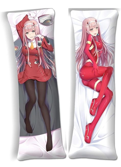 Cover Manga, Body Pillow Case, Hug Pillow, Tricot Fabric, Zero Two, Darling In The Franxx, Pillow Collection, Body Pillow, Anime Cosplay