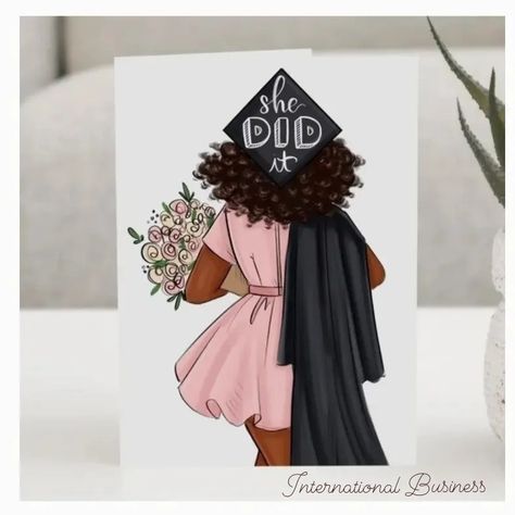 Black girl graduated She Did It Graduation, Fancy Brunch, College Graduation Photoshoot, Graduation Party Themes, African American Fashion, Graduation Photography Poses, She Did It, Graduation Picture Poses, Graduation Photography