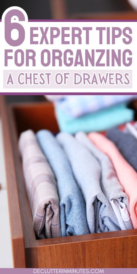 Discover easy clothes drawer organization tips to turn your messy dresser into an organized space. Learn simple decluttering methods and folding techniques to transform your bedroom storage. Get practical solutions for a tidy and efficient drawer system, making your clothes easily accessible and your space more enjoyable. Organized Drawers Clothes, Drawer Organization Ideas, Bedroom Drawer Organizer, Clothes Drawer Organization, Dresser Drawer Organization, Folding Techniques, Tips For Organizing, Clothes Drawer, Organizing Challenges