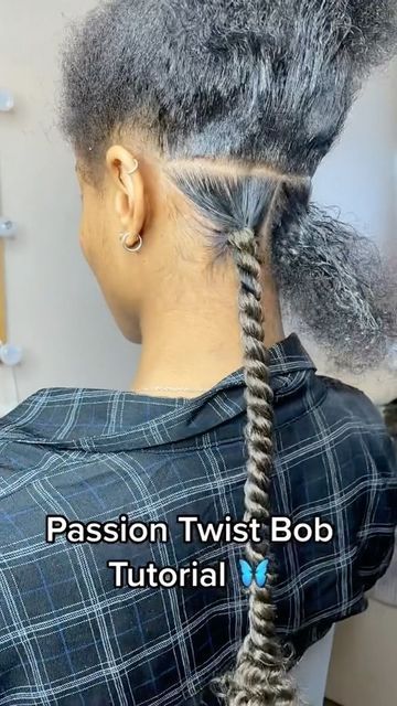 Bob Passion Twists Hairstyle, Bob Passion Twists, Passion Twist Bob, Goddess Passion Twists, Hair Content, Passion Twists, Hair Braider, Stitch Braids, Kids' Braids