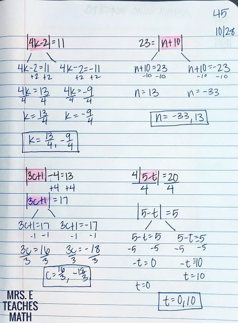 absolute value equations flipbook for interactive notebooks Absolute Value Inequalities, Absolute Value Equations, College Math, College Algebra, Teaching Algebra, Math Interactive, Math Tutorials, Absolute Value, Maths Algebra