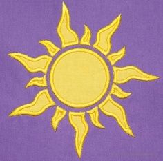 rapunzel sun embroidery design | rapunzel sun Rapunzel Embroidery Patterns, Tangled Sun Embroidery, Sun Embroidery Pattern, Rapunzel Embroidery, Rapunzel Sun, Sun Embroidery, Disney Quilt, Sun Mandala, Disney Embroidery