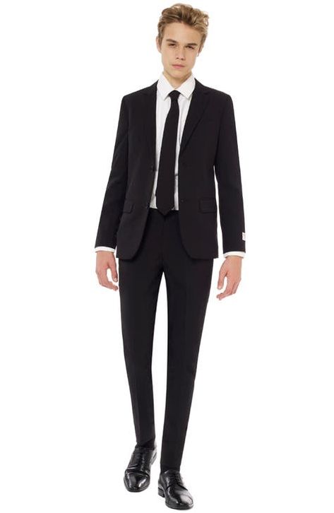 Costume Noir, Black Knight, Men In Black, Cooler Look, Slim Fit Suit, Blackest Knight, Three Piece Suit, Black Suit