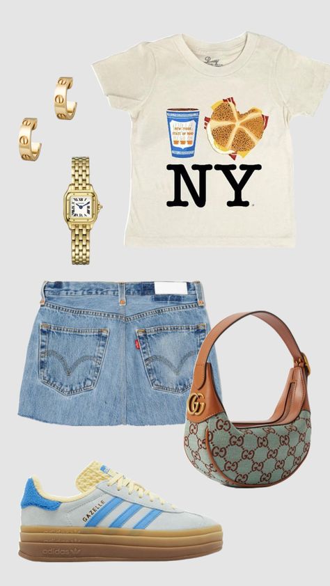 Sorry but this eats Outfit Ideas Where To Buy, Nyc Summer Outfits Aesthetic, New York Outfit Inspo Spring, Ny Outfits Summer, Summer In New York Outfits, Tee Shirt Outfit Ideas, Cute Fits Aesthetic, Summer Jeans Outfit, Clothes Inspo Aesthetic