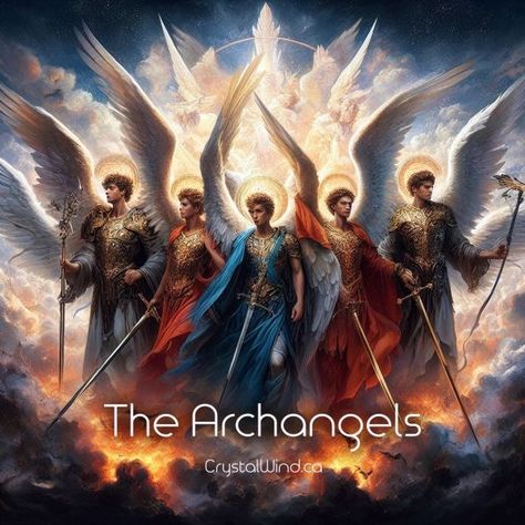 The Archangels: What Needs To Be Mastered Before Day X! Seraphim Angels, Angel Protector, The Archangels, Wiccan Sabbats, Seven Archangels, Vintage Angels, Cars Lamborghini, Spirit Messages, Violet Flame