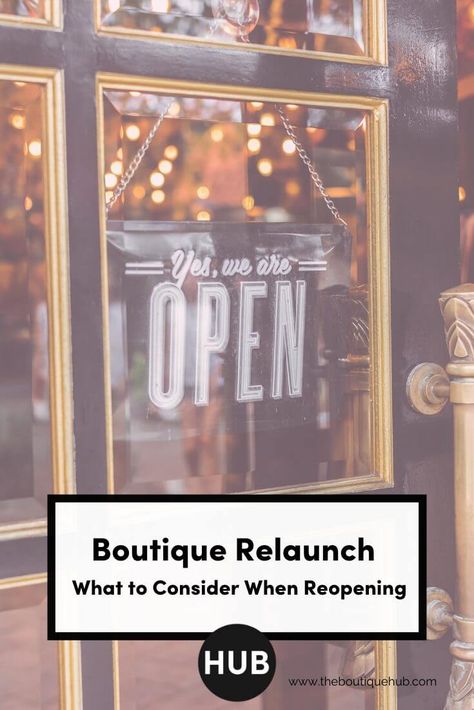 Are you chomping at the bit to have your boutique relaunch and reopen your business? Check out our tips to consider to have the most successful reopening! Retail Business Ideas, Environmental Cleaning, Cool Retail, Starting An Online Boutique, Boutique Hub, Back To Business, Boutique Business, Employee Handbook, Retail Boutique