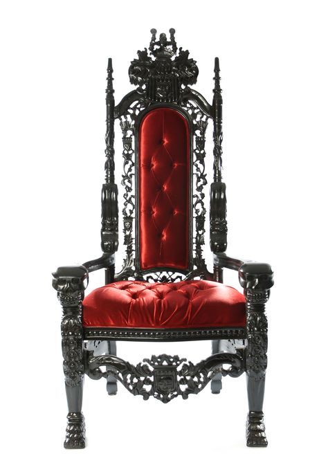 Vampire Furniture, Gothic Throne, Victorian Gothic Decor, Gothic Chair, Industrial Art Deco, Royal Chair, Gothic Interior, King Black, Gothic Furniture