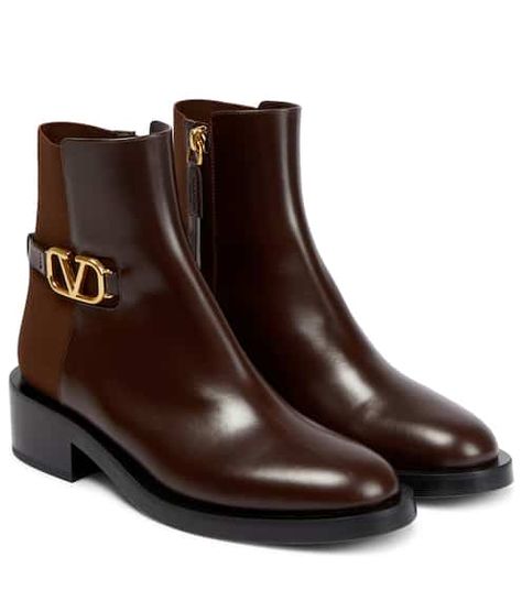 Designer Boots | Mytheresa US Valentino Boots, Luxury Boots, V Logo, Brown Chelsea Boots, Footwear Design Women, Sneaker Heels, Designer Boots, Suede Ankle Boots, Luxury Shoes