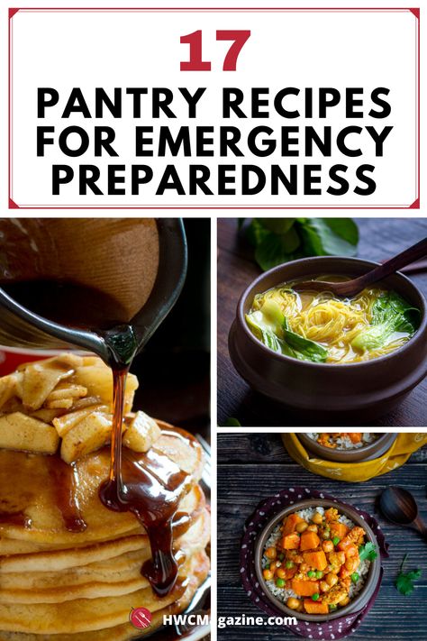 These 17 Pantry Recipes for Emergency Preparedness are going to be your new go to list in the event of a natural disaster, emergency or if you have no idea of what you are going to make for dinner.  Let’s stay in and make the best of what we’ve got using staples from the pantry, fridge, and freezer! #HWCMagazine #pantry #staples #staplerecipes #pantryrecipes #easyrecipes #dinnerideas #emergencyfood #preparedness #stock #supplies #Homecooking #frugal #cheapeats / https://www.hwcmagazine.com Emergency Recipes, Empty Refrigerator, Survival Recipes, Pantry Recipes, Recipe List, Pantry Fridge, Fridge And Freezer, Frozen Lemon, Easy One Pot Meals