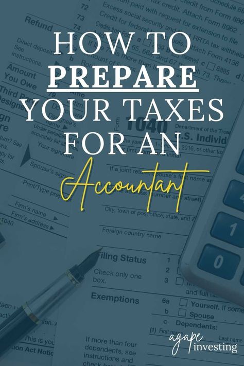 If you are having an accountant prepare your taxes for you, learn exactly how to prepare your taxes for an accountant in this article. What documents do you need to send to your accountant and how to organize them. Learning Accounting, Income Tax Preparation, Good Passwords, Small Business Tax, Tax Prep, Tax Accountant, Finance Goals, Tax Forms, Business Expense