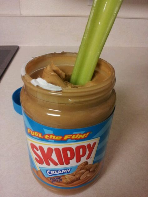 Peanut butter and celery. Easy and simple for those summer days (: Celery And Peanut Butter, Creamy Peanut Butter, Celery, Summer Days, Health Tips, Peanut Butter, Peanut, Healthy Eating, Butter