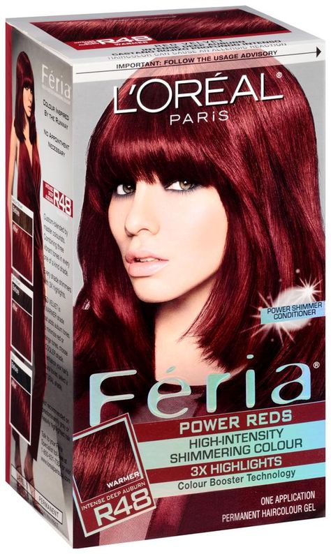 Red Box Hair Dye, Red Hair Color Chart, Hair Dye Color Chart, Dark Red Hair Dye, Feria Hair Color, Pelo Color Vino, Blood Red Hair, Box Hair Dye, Dark Hair Dye