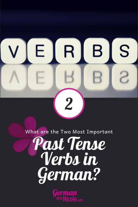 When you first learn German - or first start learning German - you say everything in the present tense. You learn only a little bit of the past tense, mainly the two verbs here, and then later you learn the Perfekt, or the spoken past tense (Ich bin gefahren. Wir haben ein Buch gelesen.). This is the order you would ideally learn everything in: Present tense --> these two verbs --> a bunch of the Perfekt If you learn the past tense in any other order than that, it is out of order. No excep Present Tense, Past Tens, Grammar Practice, Simple Sentences, Sentence Structure, Past Tense, German Language Learning, Learn German, German Language