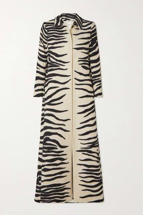 Zebra Coat, Chenille It, Jean Trench Coat, Zebra Stripes, White Zebra, Dries Van Noten, Wide Leg Trousers, Net A Porter, Pump Shoes