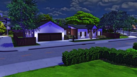 Sims 4 Move In Ready House, Sims 4 One Story House, Sims 4 Newcrest, Sims 4 Custom Content Patreon, Sims 4 Update, One Story Homes, Animal Room, Sims 4 Houses, Sims House