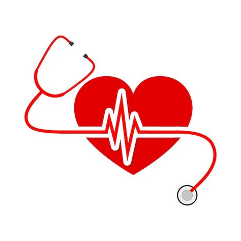 Vector red heart with stethoscope and he... | Premium Vector #Freepik #vector #stethoscope #cardiology #cardiac #cardiologist Heart With Stethoscope, Stethoscope Heart, Cardiology, In A Heartbeat, Red Heart, Premium Vector, Vector Illustration, Clip Art, Collage