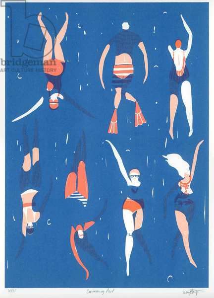 Swimming Pool, 2016 (screenprint) Pool Art, Screen Printing Art, History Images, Giclee Painting, Spring Landscape, Seasons Art, Art Culture, Art Licensing, Art Prints For Home