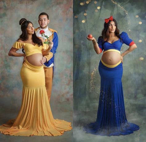 Diy Maternity Gown, Disney Maternity, Pregnancy Costumes, Pregnant Princess, Pregnant Halloween Costumes, Bump Photos, Pregnant Halloween, Princess Costume, Maternity Gowns