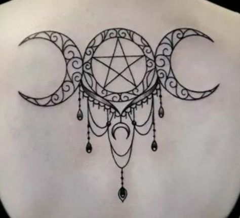 Pentacle Tattoo, Wicca Tattoo, Pentagram Tattoo, Egyptian Eye Tattoos, Witchcraft Tattoos, Pagan Tattoo, Lace Tattoo Design, Wiccan Tattoos, Mystical Tattoos