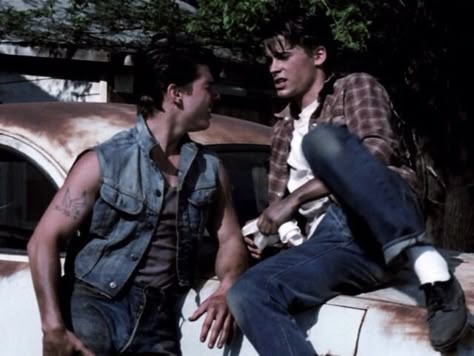 Soda X Steve, Steve And Sodapop, Outsiders Sodapop, Outsiders Aesthetic, Steve Randle, Ralph Macchio The Outsiders, Outsiders Imagines, The Outsiders Imagines, Sodapop Curtis