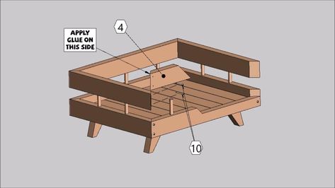 (paid link) The one most affected by this decision is our dog, who is now more limited in where he can prosperously nap, as a result I quickly got virtually making a further dog bed for him ... Dog House Plan, Plain Bed, Dogs Bed, Wooden Dog Bed, Puppy Bed, Dog House Plans, Medium Dog Bed, To Do Planner, Dog House Diy