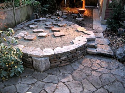 Dry Stone Raised Patios | LawnSite.com™ - Lawn Care & Landscaping Professionals Forum Raised Stone Patio, Surface Drainage, Crushed Granite, Raised Patio, Stone Retaining Wall, Stone Patio, Build A Wall, Garden Inspo, Flagstone Patio