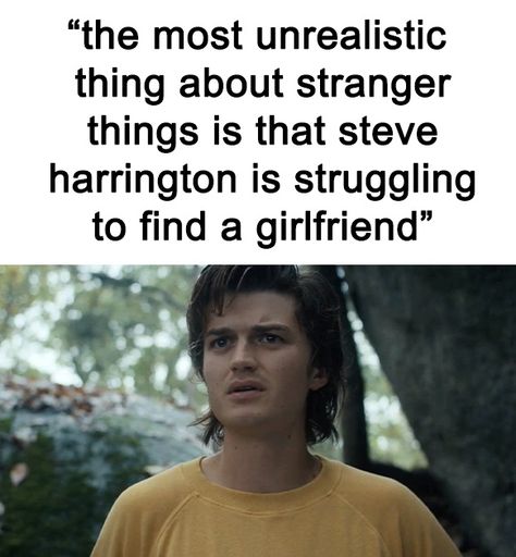 Some shows have a darker tone to them but our love for the characters adds levity along with danger and that is why funny Stranger Things memes are a thing. Clean Stranger Things Memes | Stranger Things Season 2 Memes | Stranger Things Season 3 Memes | Stranger Things Season 1 Memes | Memes From Stranger Things #strangerthings #memes Memes Stranger Things, Stranger Things Theories, Funny Stranger Things, Stranger Things Season 1, Stranger Things Memes, Stranger Things Season 2, Stranger Things Tv Series, Finding A Girlfriend, Watch Stranger Things