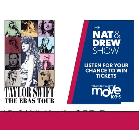 🎉Contest ALERT🎉 Win 1 of 9 pairs of tickets to Taylor Swift’s The Eras Tour in Vancouver, $1,000. CAD (BC only) here 👉👉 https://www.contestscoop.com/iheartradio-ca-move-1035-vancouver-radio-contest/ #contestscoop #CAN🇨🇦 #sweepstake #giveaway #canadacontest #canadiangiveaway Eras Tour Vip Package, Taylor Swift Vip Ticket, Eras Tour Vip Ticket, Getting Taylor Swift Tickets, Vancouver Museums, Win Tickets, Taylor Swift Eras Tour, Taylor Swift Eras, Giveaway Contest