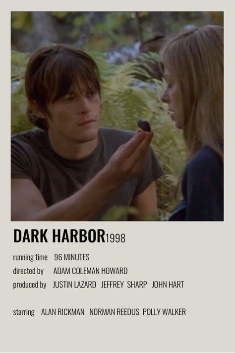 Norman Reedus Dark Harbor, Polaroid Movie Poster, Alan Rickman Movies, John Hart, Dark Harbor, Polaroid Posters, Alan Rickman, Norman Reedus, Movie Poster