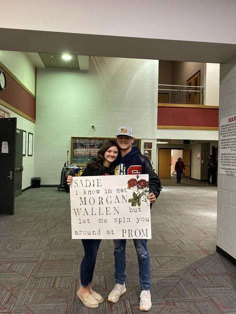 Luke Combs Promposal Ideas, Dirtbike Hoco Proposal, Promposal Ideas Morgan Wallen, Morgan Wallen Hoco Proposals Ideas, Hoco Signs Zach Bryan, Country Hoco Signs, Cow Promposal, Luke Combs Promposal, Minecraft Promposal