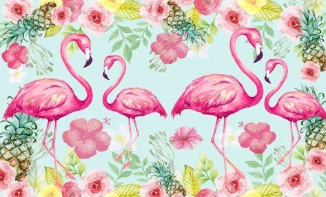 Flamingo Wallpaper, Flamingo Birthday Party, Flamingo Theme, Flamingo Tropical, Flamingo Birthday, Floor Decal, Butterfly Crafts, Zippo Lighter, Fabric Backdrop