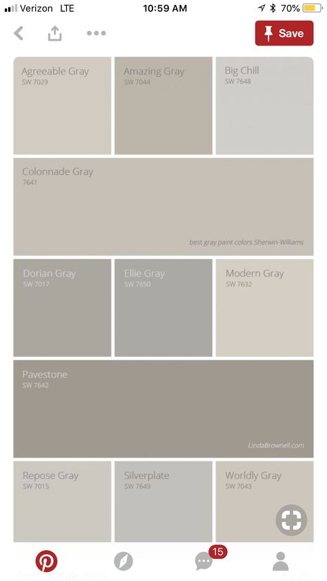 Gray Paint Colors Sherwin Williams, Indoor Paint Colors, Interior Paint Colors For Living Room, Best Gray Paint, Best Gray Paint Color, Boy Bedrooms, Painting 101, Airbnb Design, Interior Colors