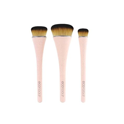 Amazon.com: EcoTools 360 Ultimate Blend Makeup Brush Kit, For Cream, Liquid, & Powder Foundation, Blush, & Bronzer, Buff & Blend Makeup, Full Coverage, Dense Bristles, Vegan & Cruelty-Free, 3 Piece Set : Beauty & Personal Care Blend Makeup, Pop Makeup, How To Apply Concealer, Makeup Brush Kit, Beauty Sponge, Concealer Brush, Brush Kit, Highlighter Makeup, Foundation Brush