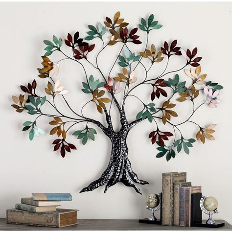 DecMode Trunk and Branch Wall Sculpture Tree Wall Art Diy, Grey Wall Decor, Traditional Wall Decor, Fall Trees, Diy Backsplash, Grey Wall, Nature Wall Decor, Tree Artwork, Large Decor