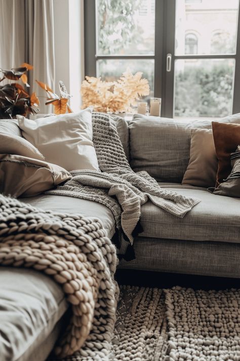 Blankets on couch ideas