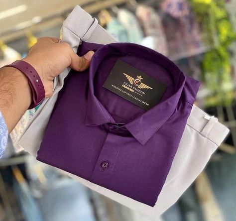 Formal Pant Shirt Combination Men, Purple Shirt Outfit Men Formal, Men Formal Outfit Classy, Shirt Combination Men, Formal Pant Shirt, Purple Shirt Outfits, Men Formal Outfit, Business Casual Attire For Men, Man Dress Design