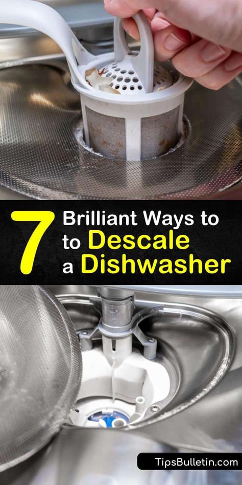 Diy Dishwasher Cleaner, Hard Water Cleaner, Dishwasher Not Draining, Dishwasher Filter, Diy Household Cleaners, Hard Water Spots, Dishwasher Cleaner, Best Dishwasher, Hard Water Stain Remover