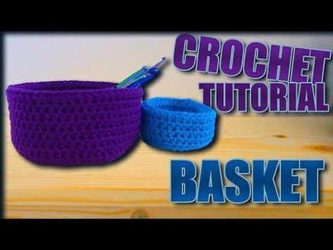 Basket Crochet Tutorial - Fast Easy and Great for Beginners Crochet Egg Cozy, Puppy Hat Crochet, Baskets Crochet, Crochet Basket Tutorial, Baskets Diy, Puppy Hats, Finger Crochet, Basket Crochet, Crochet Baskets