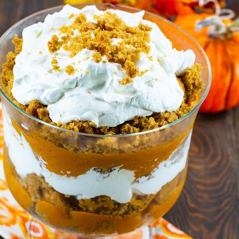 Butterscotch Pumpkin Trifle Nutella Cream Cheese Frosting, Butterscotch Pumpkin, Butterfinger Pie, Pumpkin Trifle, Pumpkin Butterscotch, Spice Cake Mix And Pumpkin, Pumpkin Roll Cake, Pumpkin Sheet Cake, Pumpkin Pudding