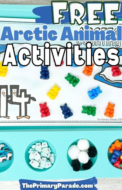 Preschool arctic animal activities Arctic Animals Activities, Arctic Animals Preschool, Winter Animal Crafts, Animal Report, Animal Activities For Kids, Prek Classroom, Polar Animals, Classroom Freebies, Arctic Animals