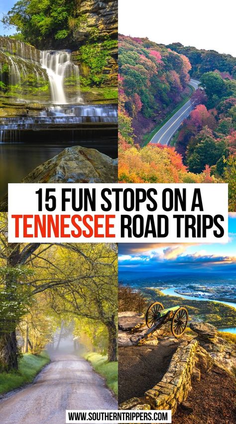 15 Fun Stops on a Tennessee Road Trips | tennessee road trip bucket lists | road trip to tennessee bucket lists | fun tennessee road trips | tennessee waterfalls road trip | big city lights road trip | nashville tennessee road trip | nashville tennessee vacation road trips | gatlinburg tennessee road trips | places to visit in tennessee road trips | places to visit in tennessee road trips | things to do in tennessee road trips | smoky mountains tennessee road trips |#tennessee #roadtrips #travel Trip Bucket Lists, Places To Visit In Tennessee, Tennessee Family Vacation, Big City Lights, Tennessee Waterfalls, Tennessee Road Trip, Mountains Tennessee, Smokey Mountains Vacation, Southern Usa