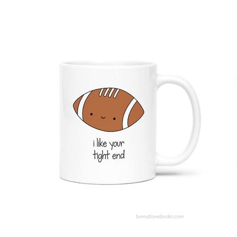 funny football pun mug gift for boyfriend or husband birthday christmas valentine's day or anniversary! Football Puns For Boyfriend, Gifts For Boyfriend Football, Football Puns, Soulmate Ideas, Football Valentines, Boyfriend Cards, Cards Boyfriend, Birthday Present For Boyfriend, Thoughtful Gifts For Him