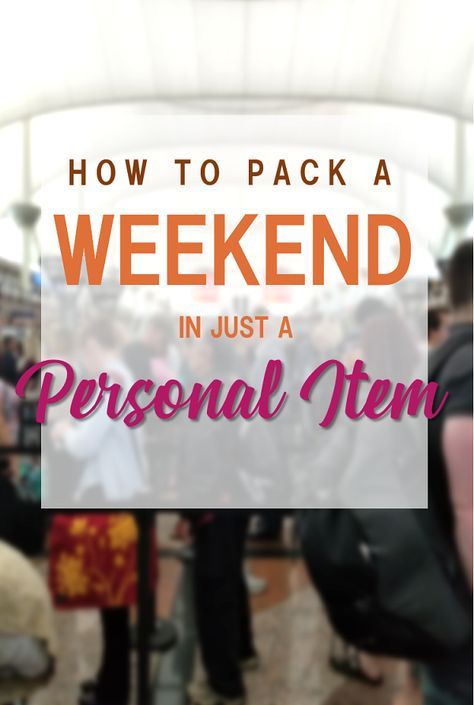 Cut the baggage fees! Learn how to pack a whole weekend getaway in just a personal item Packing In A Personal Item, Weekend Trip Outfits, Weekend Trip Packing List, Carryon Packing, Weekend Trip Packing, Packing For A Weekend Trip, Weekend In Denver, Weekend Packing, Long Weekend Trips