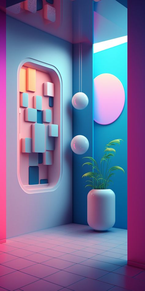 High-Quality wallpaper for your IOS / Android smartphone ✨ #ai #aesthetic #wallpaper #artificialintelligence #digitalart #graphicdesign #render #3d #pastel #colorful 3d Render Wallpaper, Wallpaper 3d Android, High Quality Wallpapers Iphone, 3d Wallpaper Android, Studio Background Ideas, Home Screen Wallpaper Hd, New Live Wallpaper, Pastel Iphone Wallpaper, Image Moto