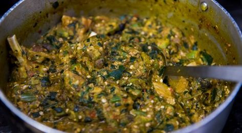 Okra Soup Recipe | PBS Food Okra Soup Recipe, Recipes African, Okra Soup, Marcus Samuelsson, Preserving Foods, Vegetarian Barbecue, Pbs Food, Okra Recipes, African Cooking